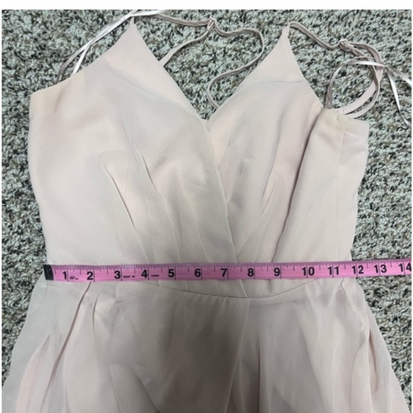 Gorgeous Morning Lavender “Cassidy” blush pink chiffon dress size small! - Picture 6 of 7